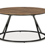 Ashley Furniture - CASSBRYN 3 PIECE OCCASIONAL TABLE SET - Light Brown Wood|Metal - Tables - Additional View 2