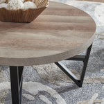 Ashley Furniture - DEANLEE 3 PIECE OCCASIONAL TABLE SET - Light Brown Wood|Metal - Tables - Additional View 3