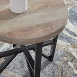 Ashley Furniture - DEANLEE 3 PIECE OCCASIONAL TABLE SET - Light Brown Wood|Metal - Tables - Additional View 4