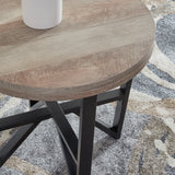 Ashley Furniture - DEANLEE 3 PIECE OCCASIONAL TABLE SET - Light Brown Wood|Metal - Tables - Additional View 4